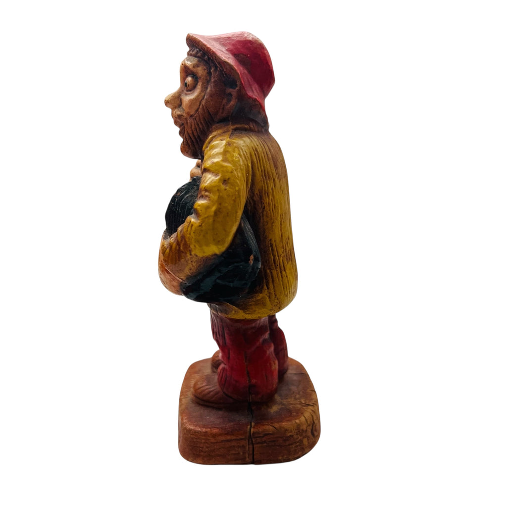 Vintage Resin Tramp Old Man Figure