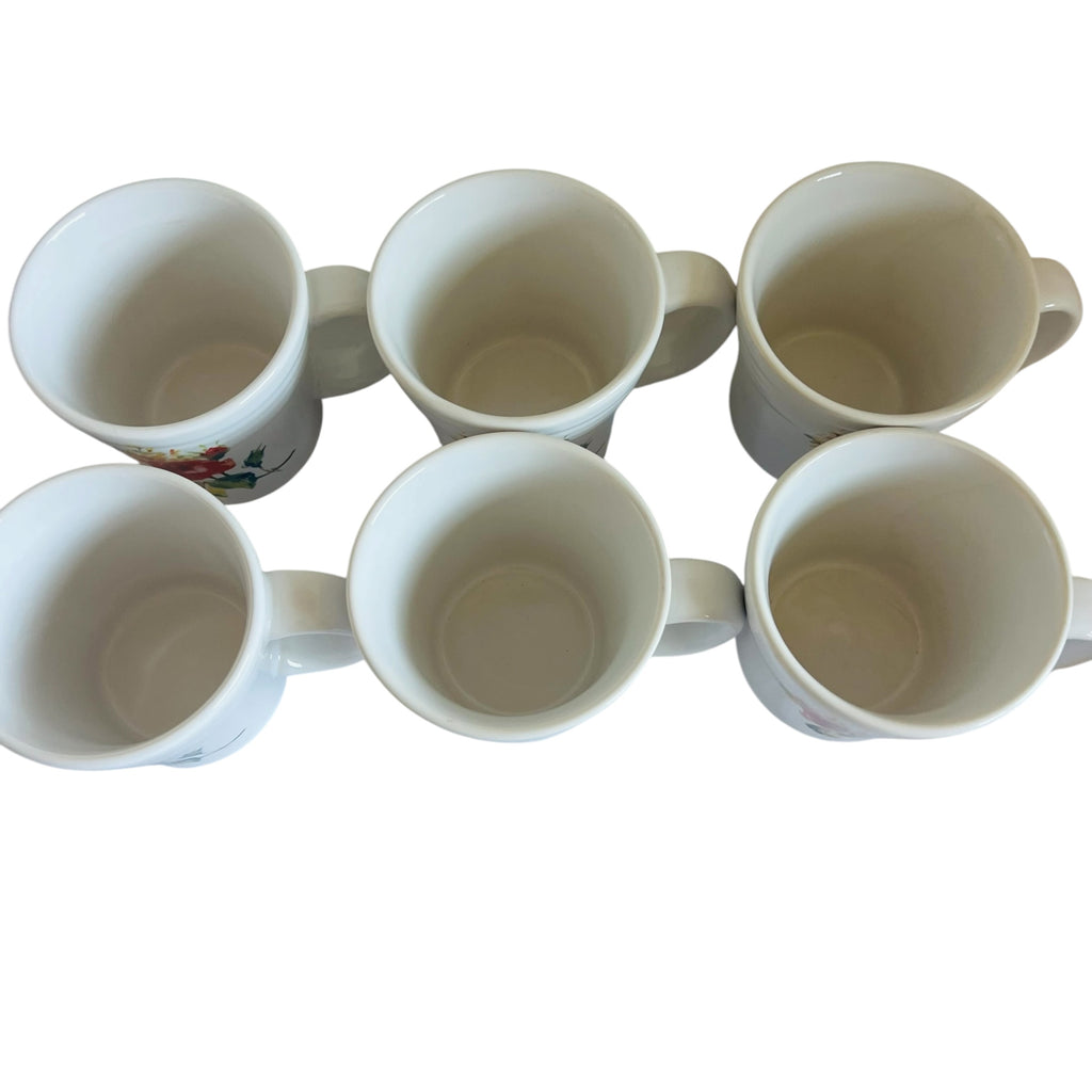 Fiesta Disc Pitcher Floral Bouquet with Matching Set of 6 Cups
