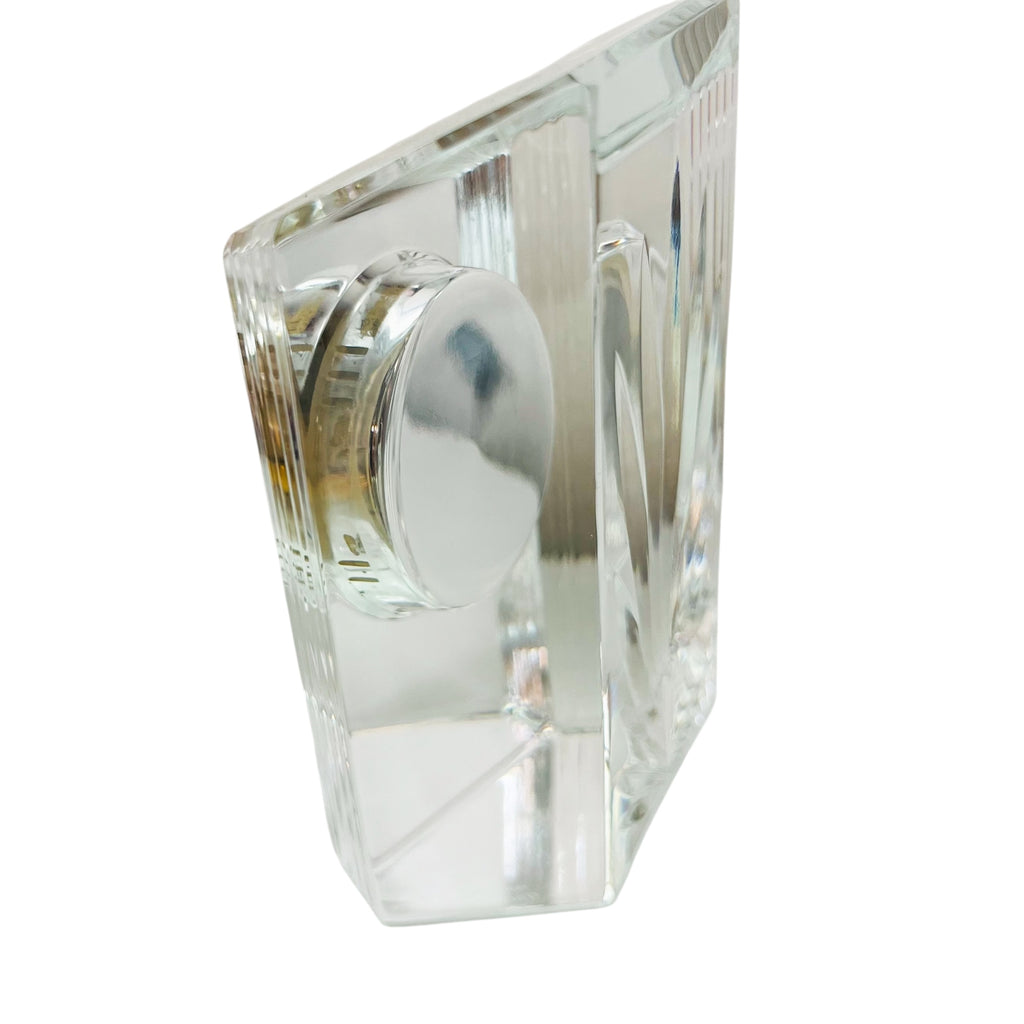 Vintage Waterford Crystal Ireland Colonnade Desk Clock