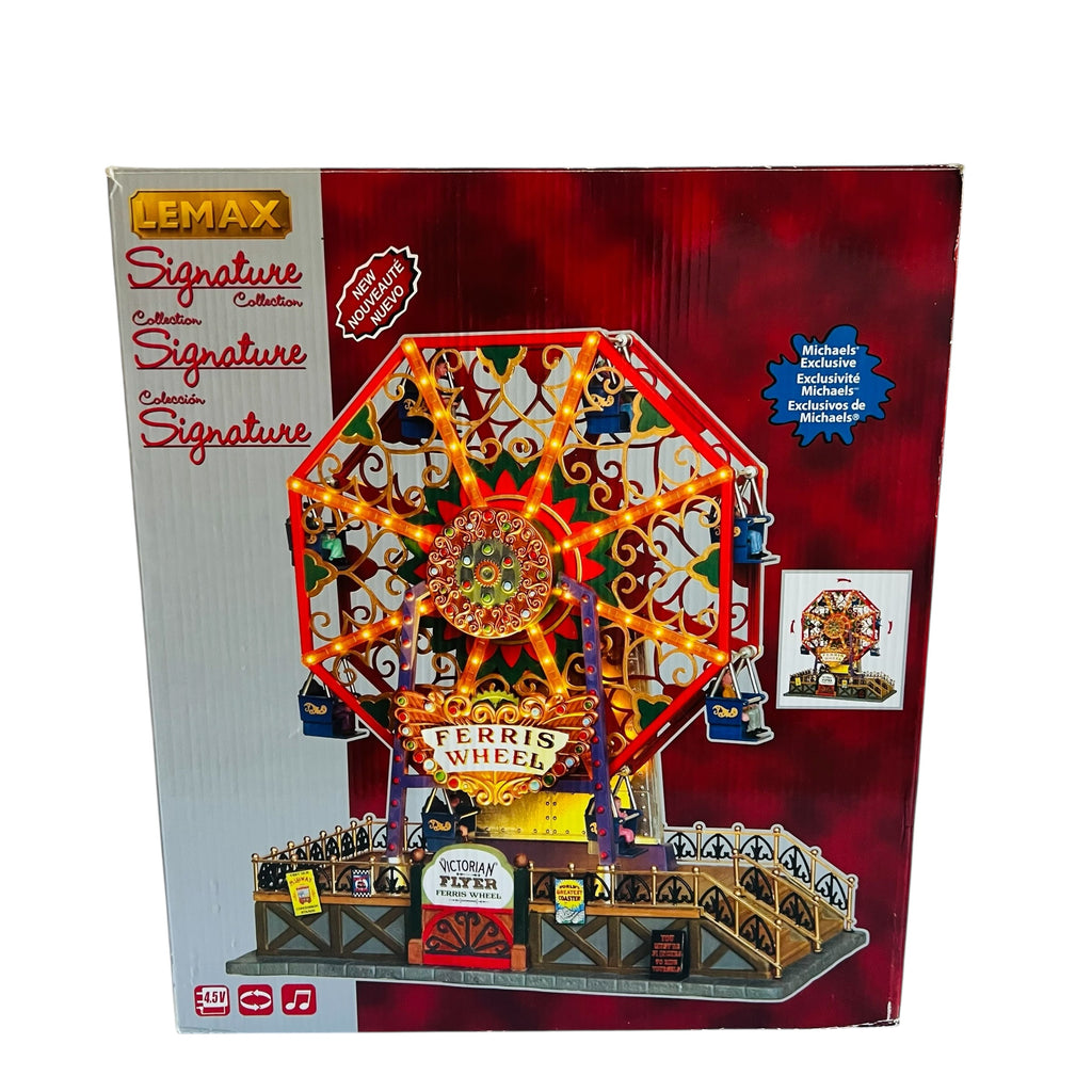 Lemax Victorian Flyer Ferris Wheel Village Carnival Ride