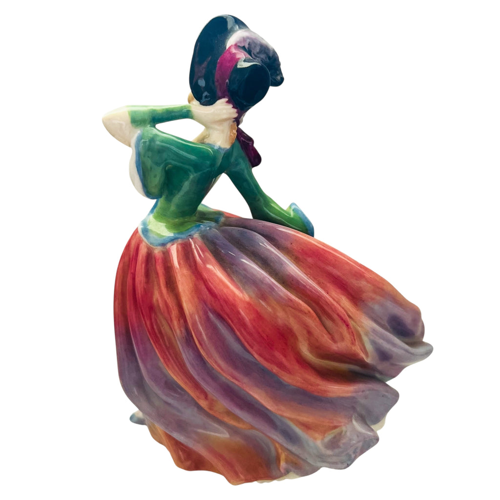 Vintage Royal Doulton Autumn Breezes Victorian Lady Figurine
