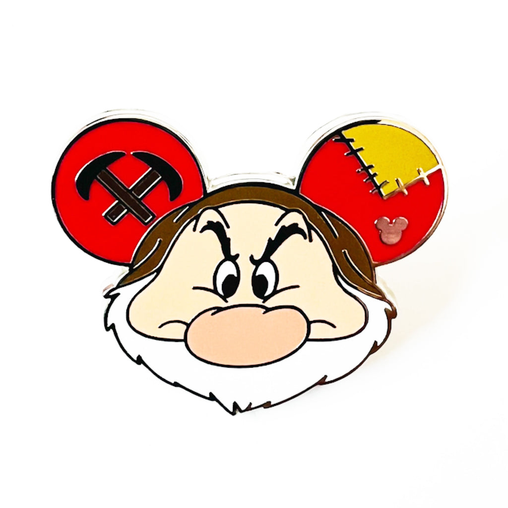 Disney DLR Grumpy Ear Hat Hidden Mickey Hidden Disneyland 2024 Pin