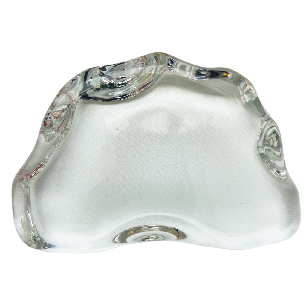 Vintage Lenox 1995 Clear Glass Paperweight