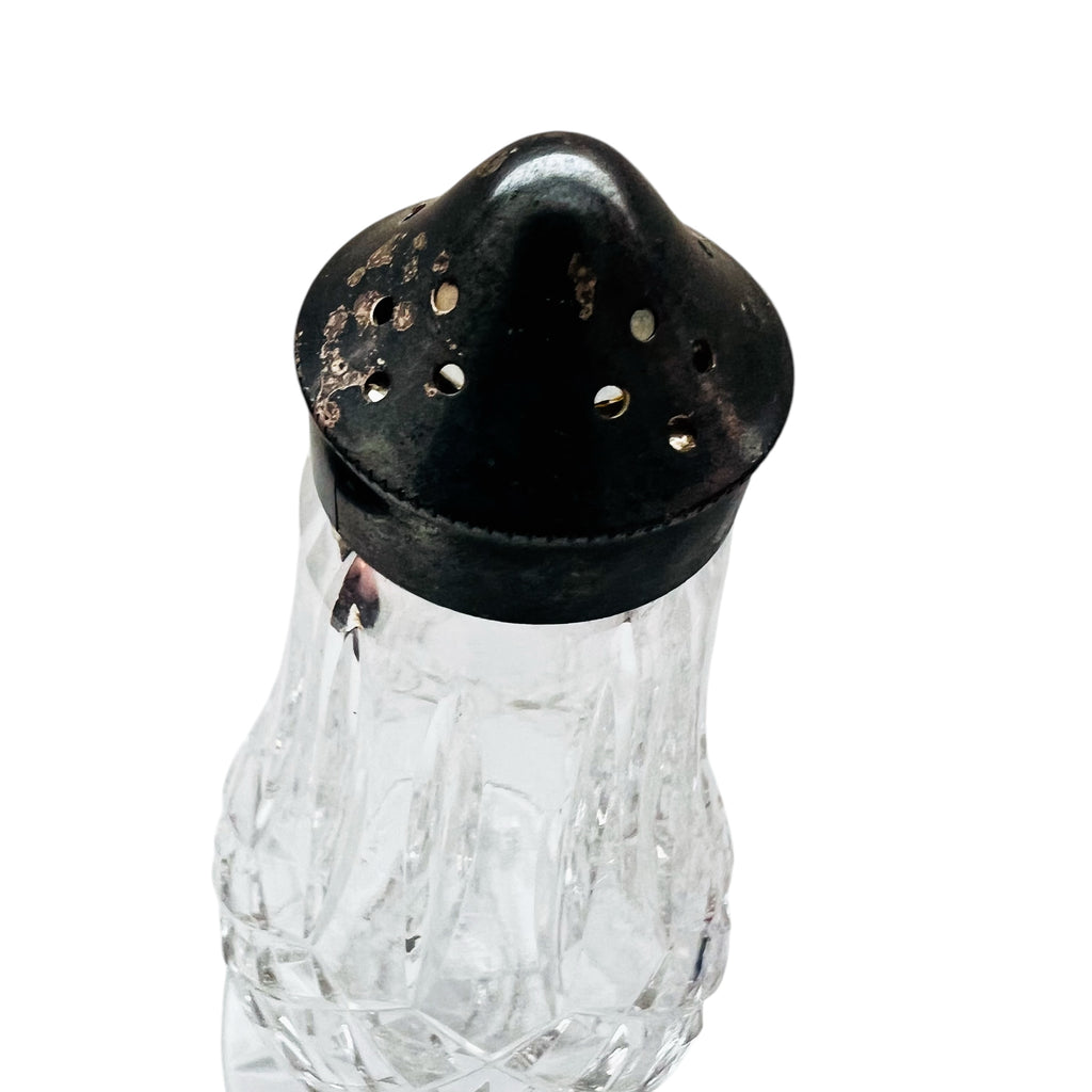 Vintage Waterford Crystal Clear Glass Salt & Pepper Shackers