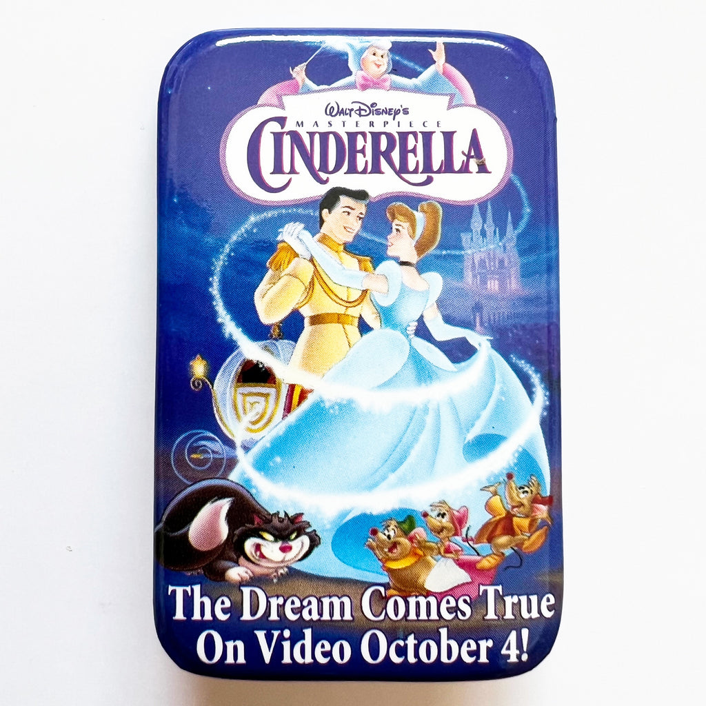 Cinderella Movie Release Walt October 4 Dreams Come True Video Pin Button