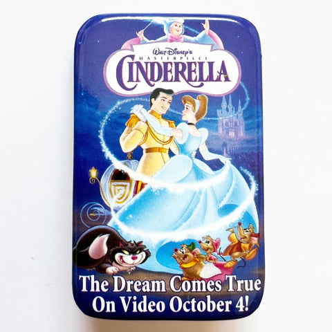 Cinderella Movie Release Walt October 4 Dreams Come True Video Pin Button