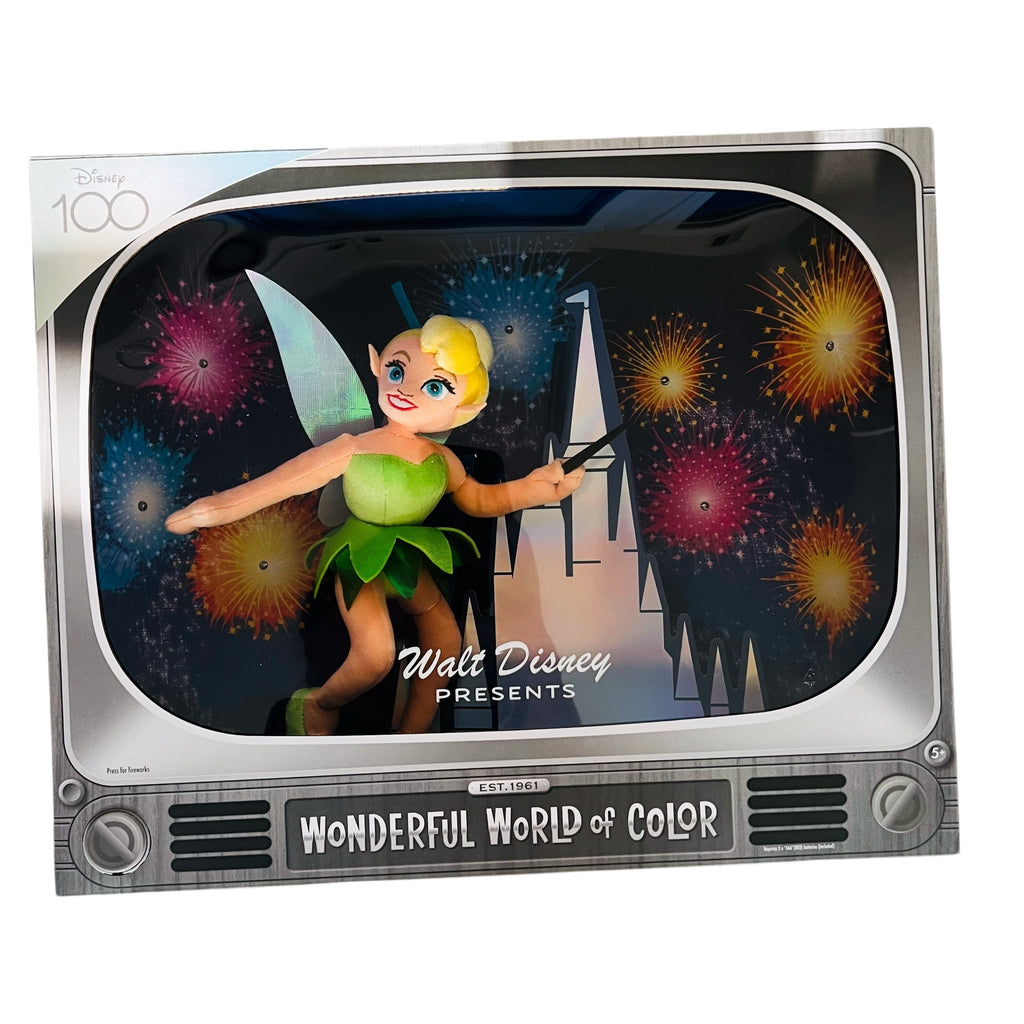 Disney 100 Years of Wonder Disney Presents Wonderful World of Color Tinkerbell Plush