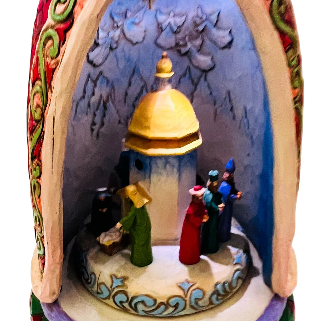 Jim Shore Christmas Lit Nativity Angel Silent Night Lighted Musical Figurine