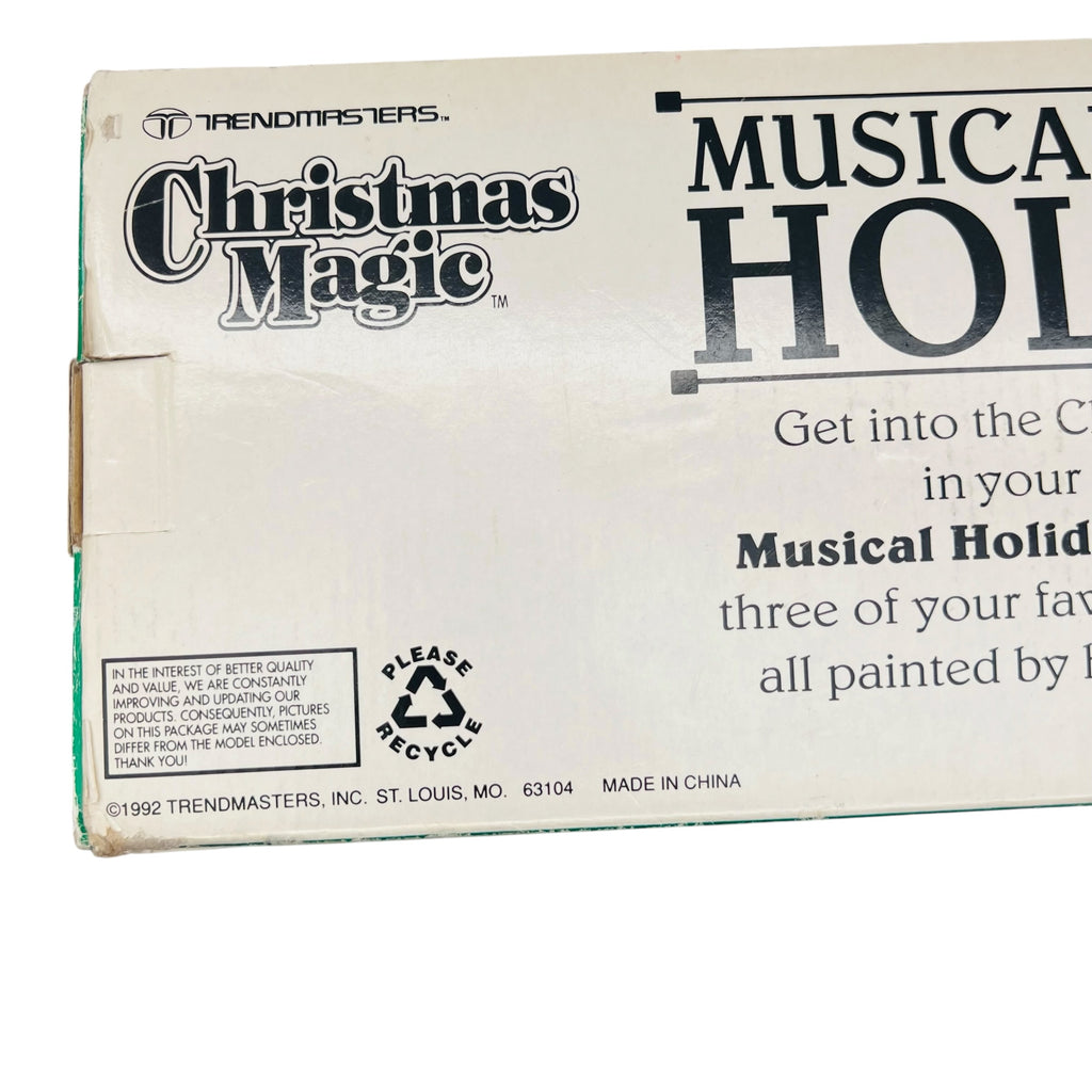 Vintage 1992 Christmas Magic Trendsetters Music Carol Train