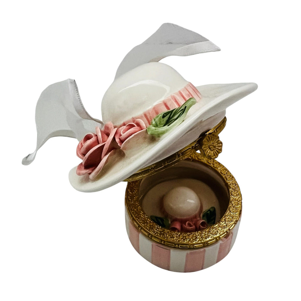 Vintage 1999 Mud Pie Hat In A Hat Pillbox in Bombay Ornate Trinket