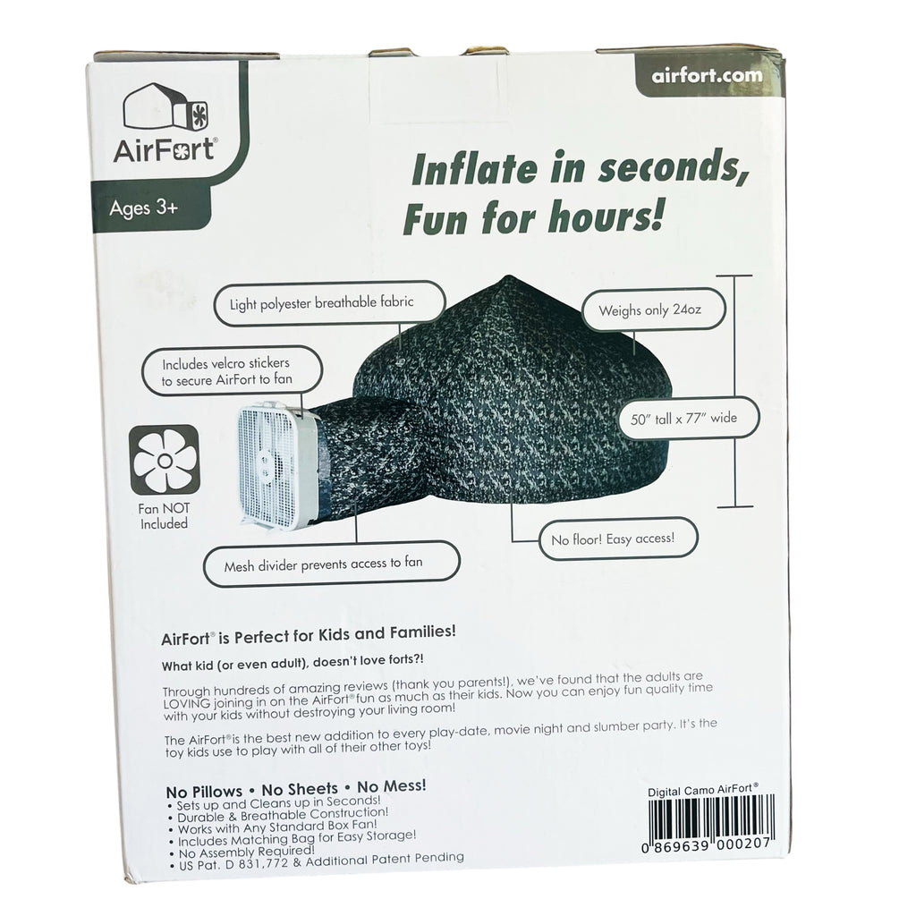 Airfort Digi Camo Inflatable Playhouse Gray