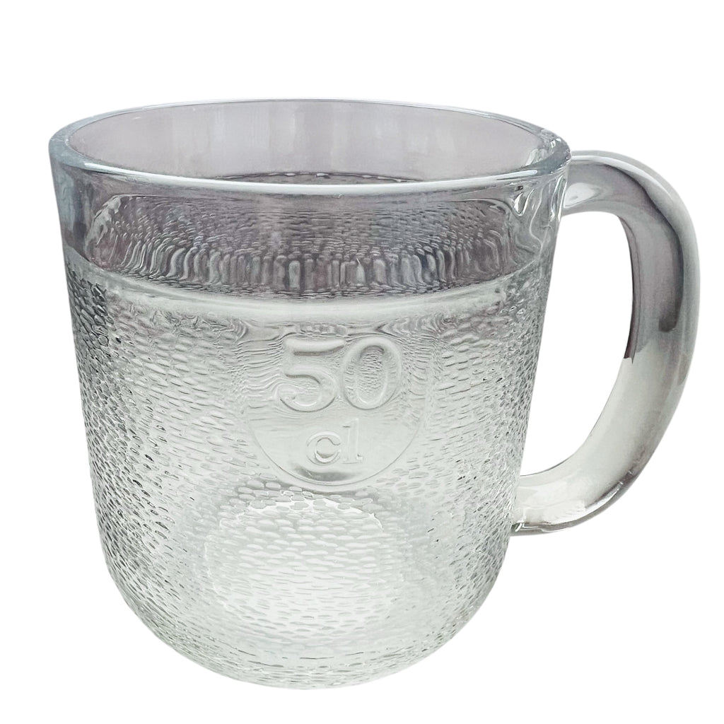 Littala 50cl Textured Clear Glass Mug