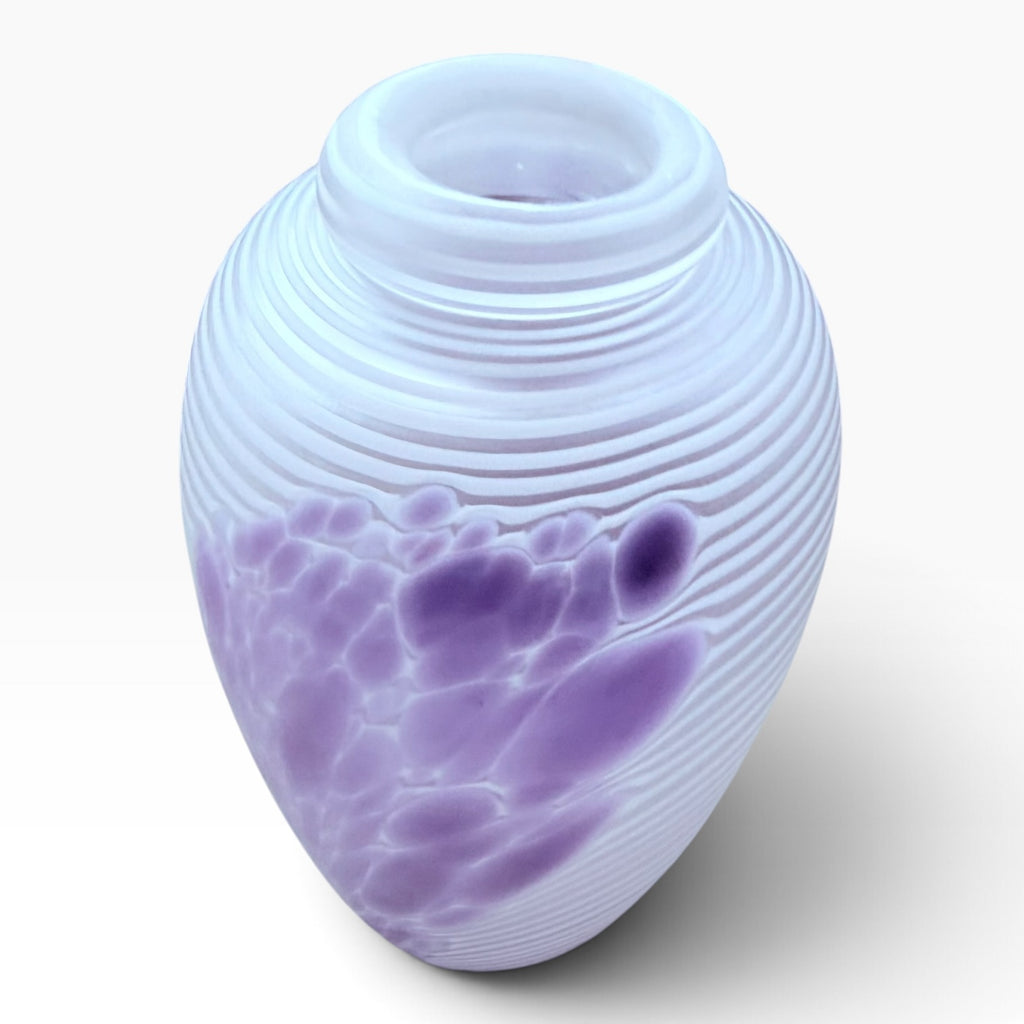 Vintage Artist James Clarke Opaline Satin Glass Vase