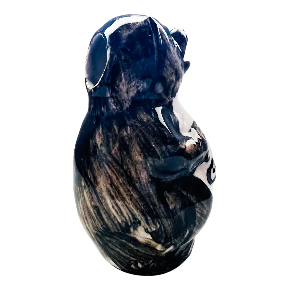 Vintage Bear Open Mouth Saki Pottery Dispenser