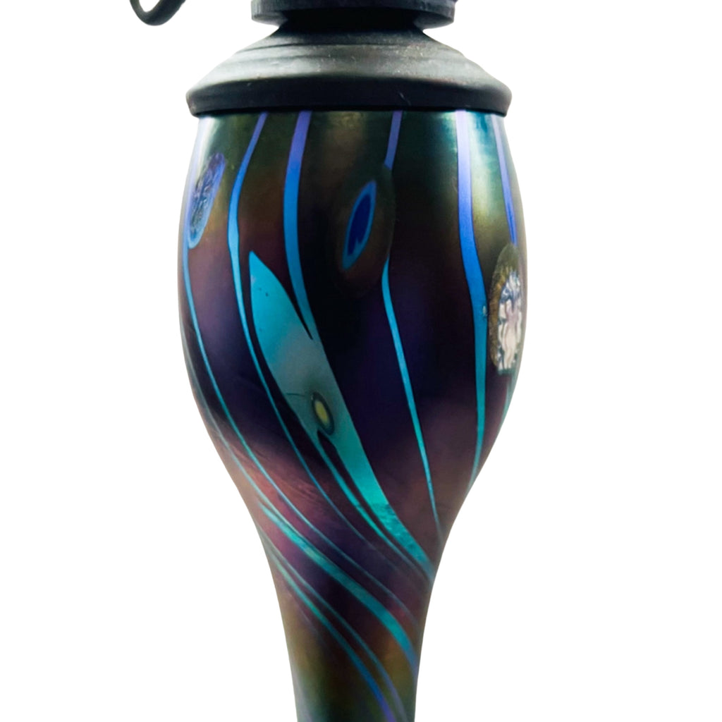 Vintage Carl Radke Phoenix Studios Signed Art Glass Table Lamp