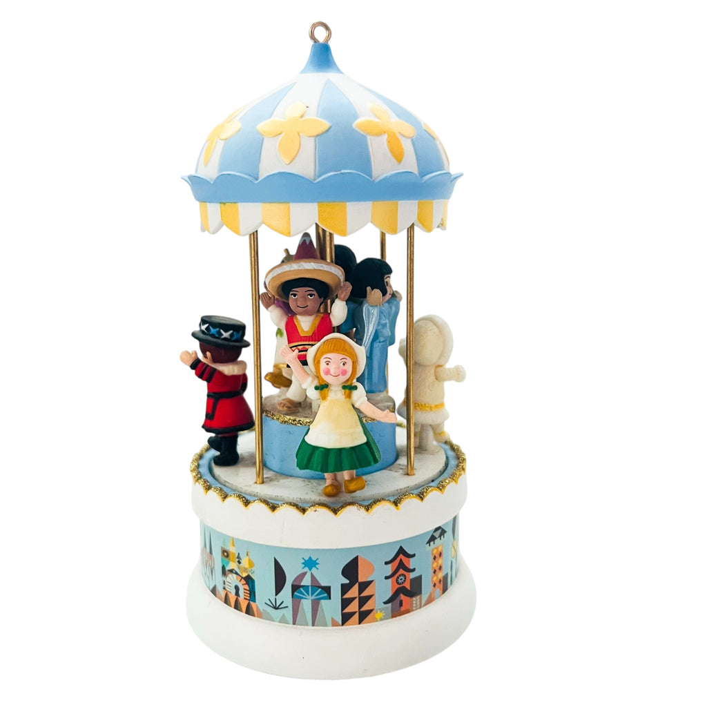 Vintage Disney Hallmark It’s a Small World Windup Music & Motion Ornament