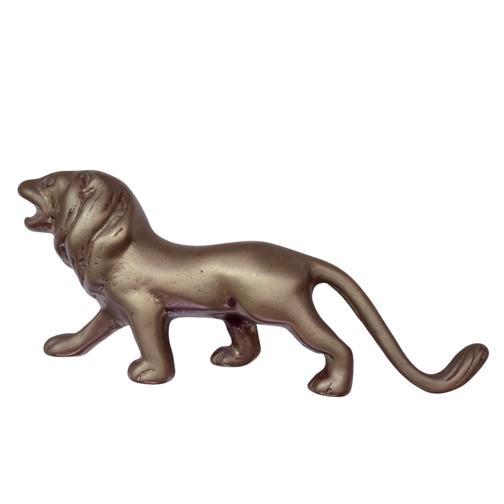 Vintage Bronze Lion Figurine