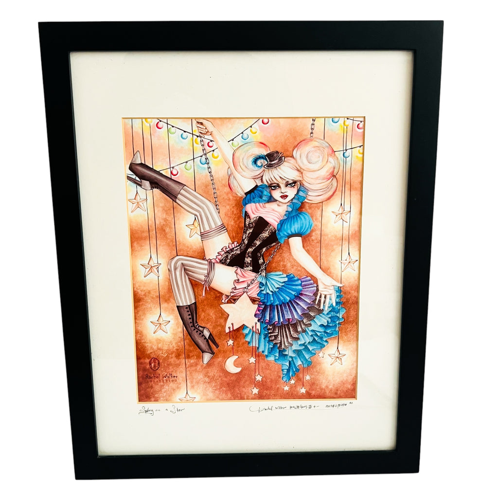 Swing On A Star By Rachel Walker Open Edition Signed Numbered By Artist Wall Framed Art