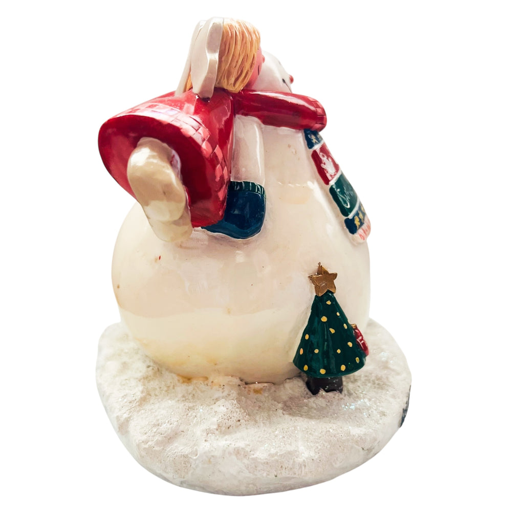 Vintage Designers at Crazy Mountain Snow Angels Holiday Snowman Figurine