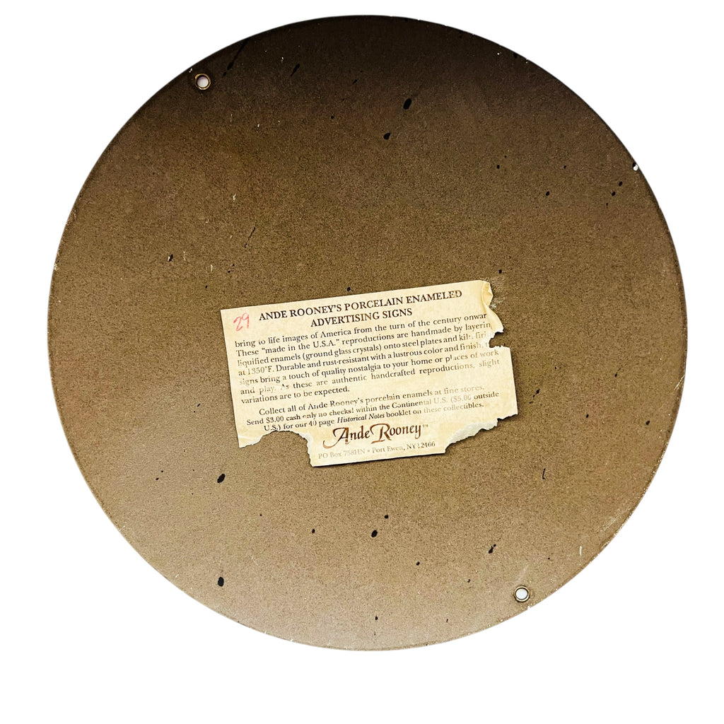 Coca-Cola Porcelain Enameled Metal Advertising Sign Andy Rooney Reproduction