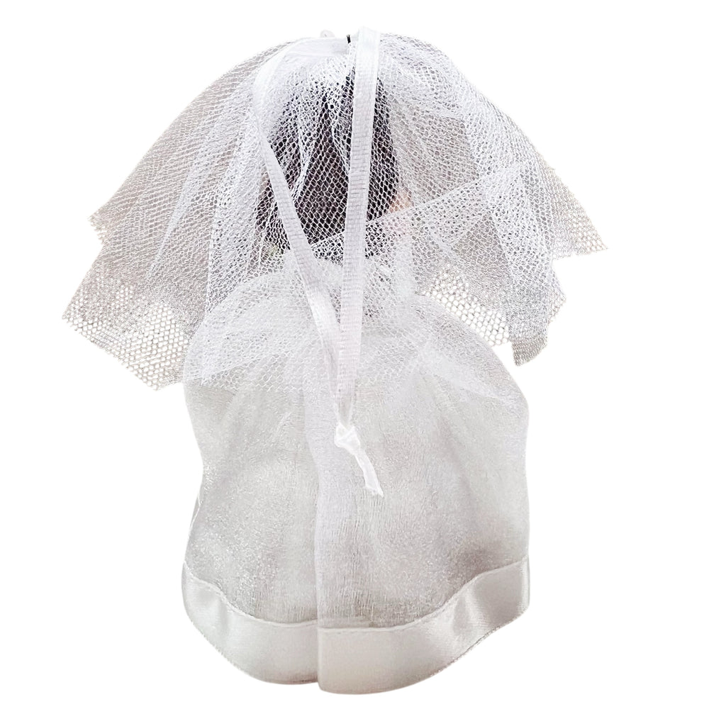 Hallmark Porcelain Barbie Mattel Burnette 2002 Bridal Doll Cake Topper-Ornament