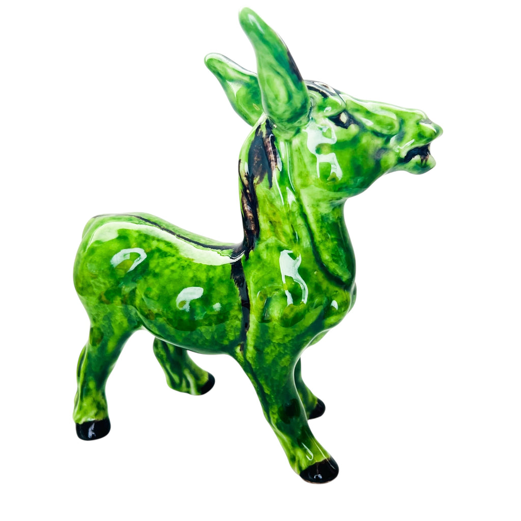 Vintage Italian Pottery Donkey Italy Figurine