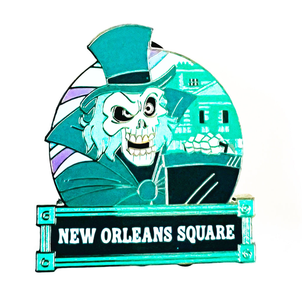 Disney Parks Haunted Mansion Hatbox Ghost New Orleans Square Pin