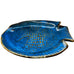 Vintage Kotobuki Cobalt Blue Fish Pottery Dish Plate