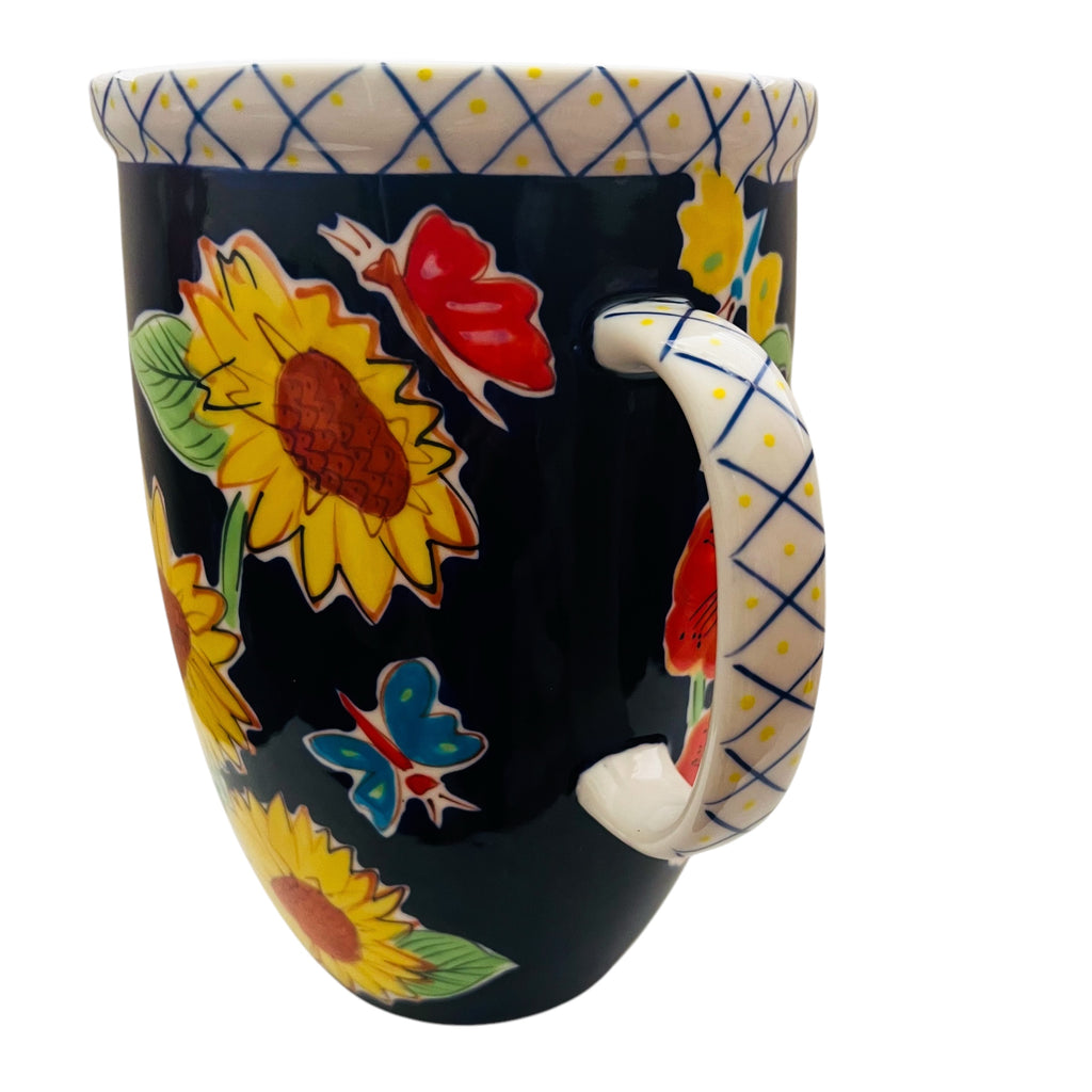 Starbucks Coffee Company 2003 Barista Lemons Grapes Sunflowers Flowers Pitcher