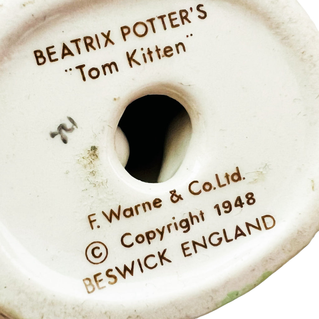 Beatrix Potter Tom Kitten Beswick F. Warne & Co Figurine