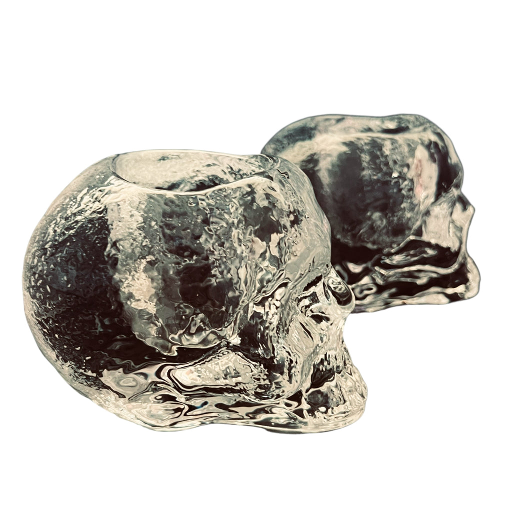 Kosta Boda Still Life Votive Clear Pair of Candle Holders