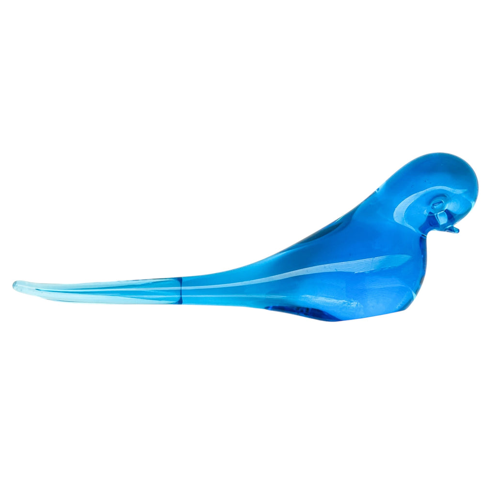 Vintage Swallow Art Glass Bird Long-tail Hand Blown Figurine