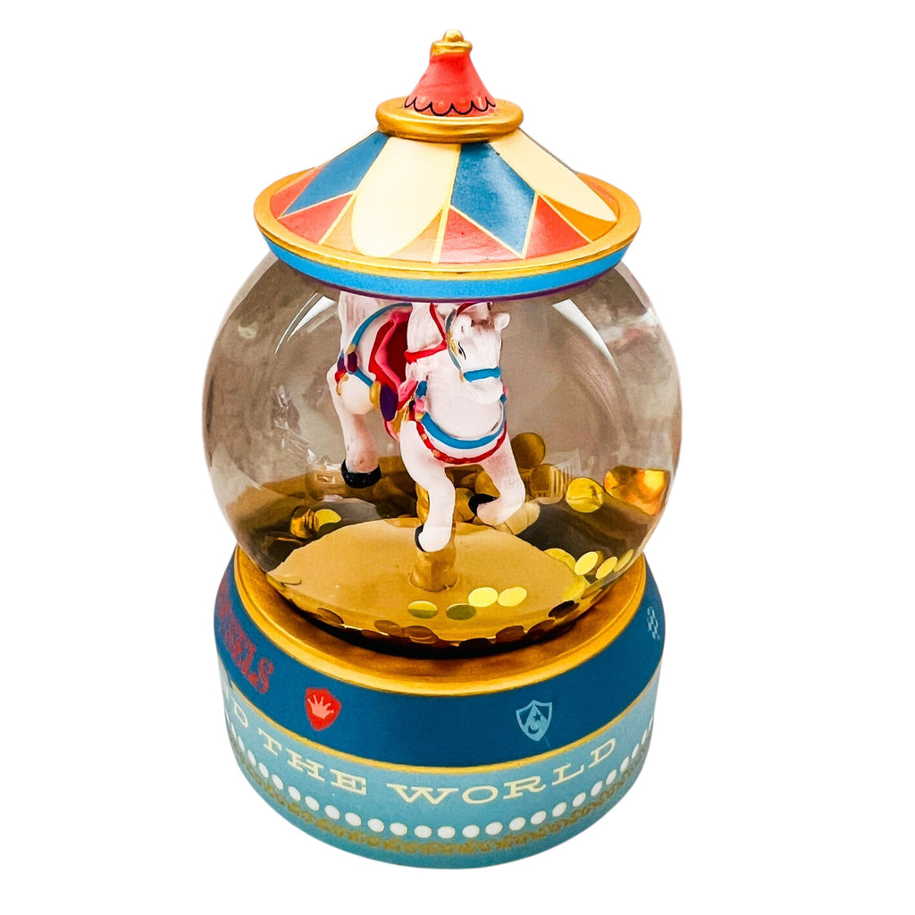 Disney Parks Carousels Around The World Snow Globe Snowglobe