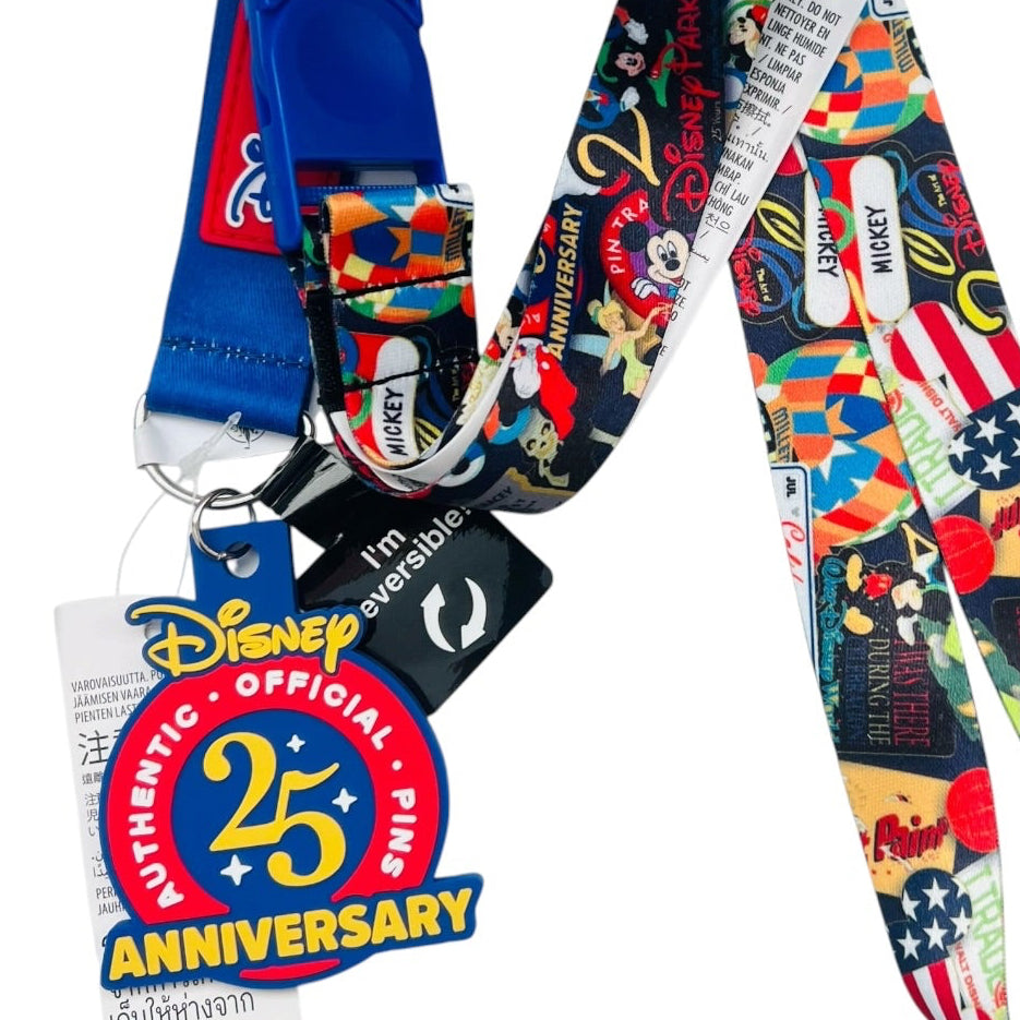 Disney 25th Anniversary Character Lanyard