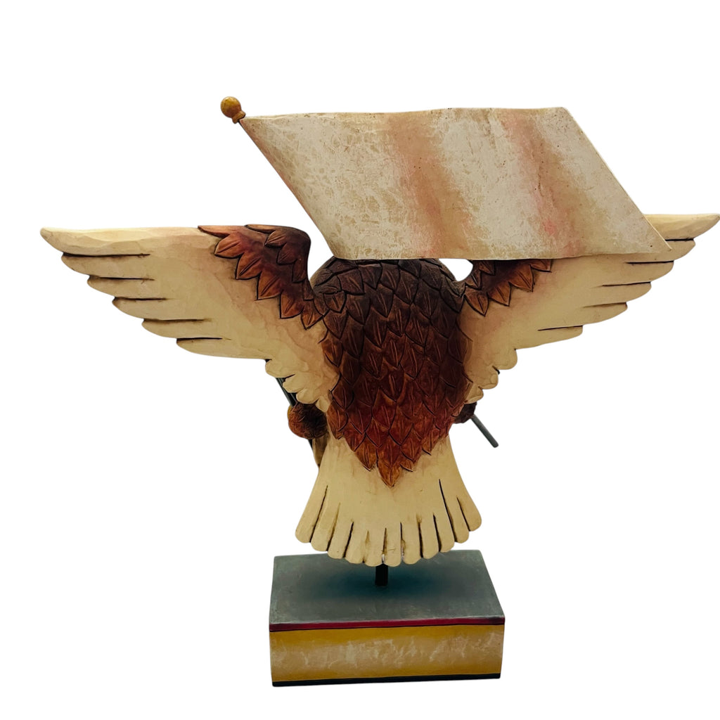 Jim Shore Heartwood Creek United We Stand Patriotic Eagle Statue