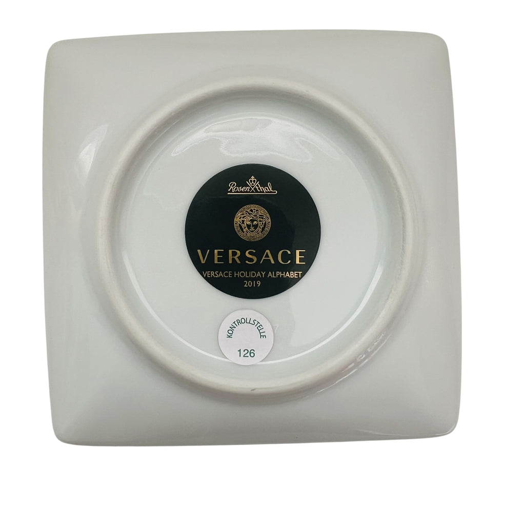 Versace by Rosenthal Holiday Alphabet -H-Canape Dish