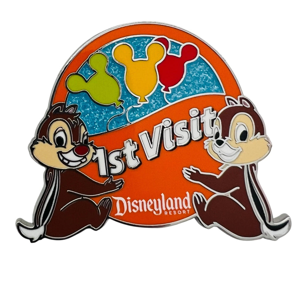 Disneyland Resort DLR 1st Visit Chip 'n' Dale Enamel Pin
