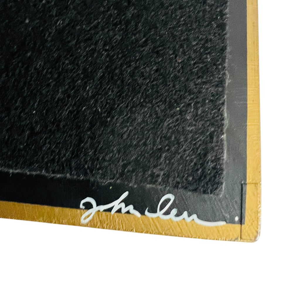 JOHN DERIAN Decoupage Pine Tree Rectangular Signed Tray