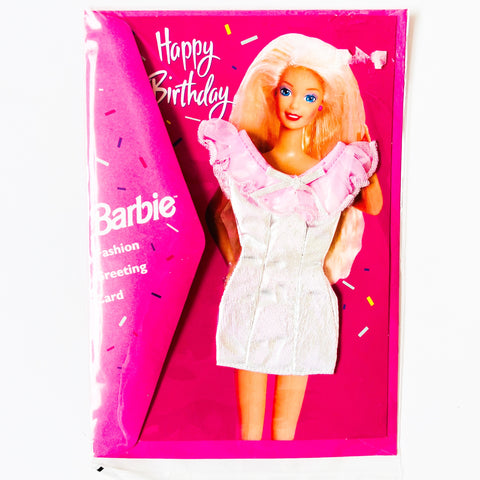 Vintage Mattel Barbie Fashion Happy Birthday Card