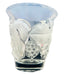 Vintage Lalique Clear Crystal Samur Frosted Leaves & Grapes Vase