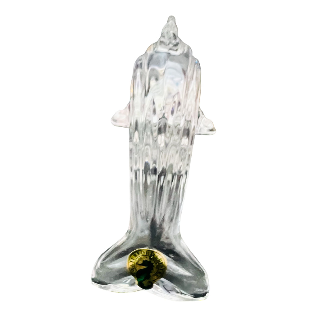 Waterford Crystal Dolphin Figurine Paperweight