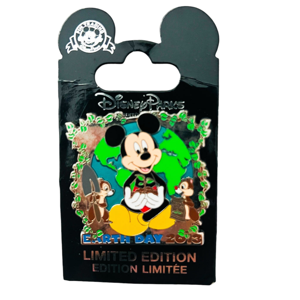 Disney Earth Day 2013 Mickey Mouse Chip And Dale Limited Edition 2000 Pin