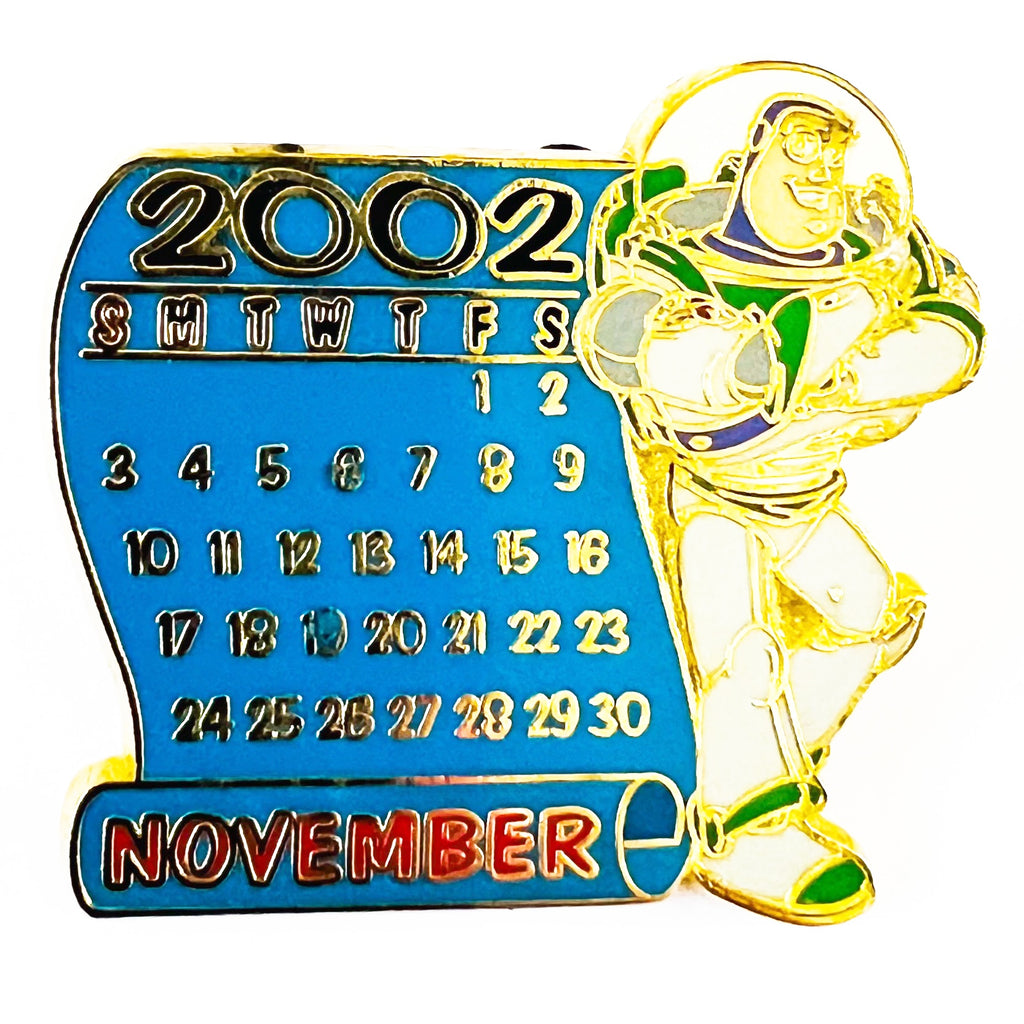 Disney Pixar 12 Months Magic 2002 Calendar Series NOVEMBER Buzz Lightyear Pin