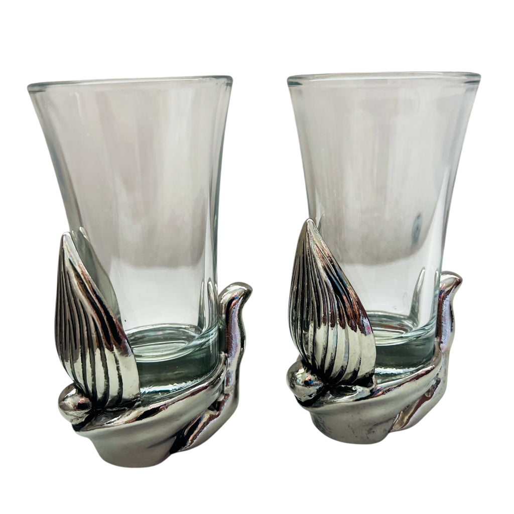 Pottery Barn Set of 2 GNOME Shot Glasses