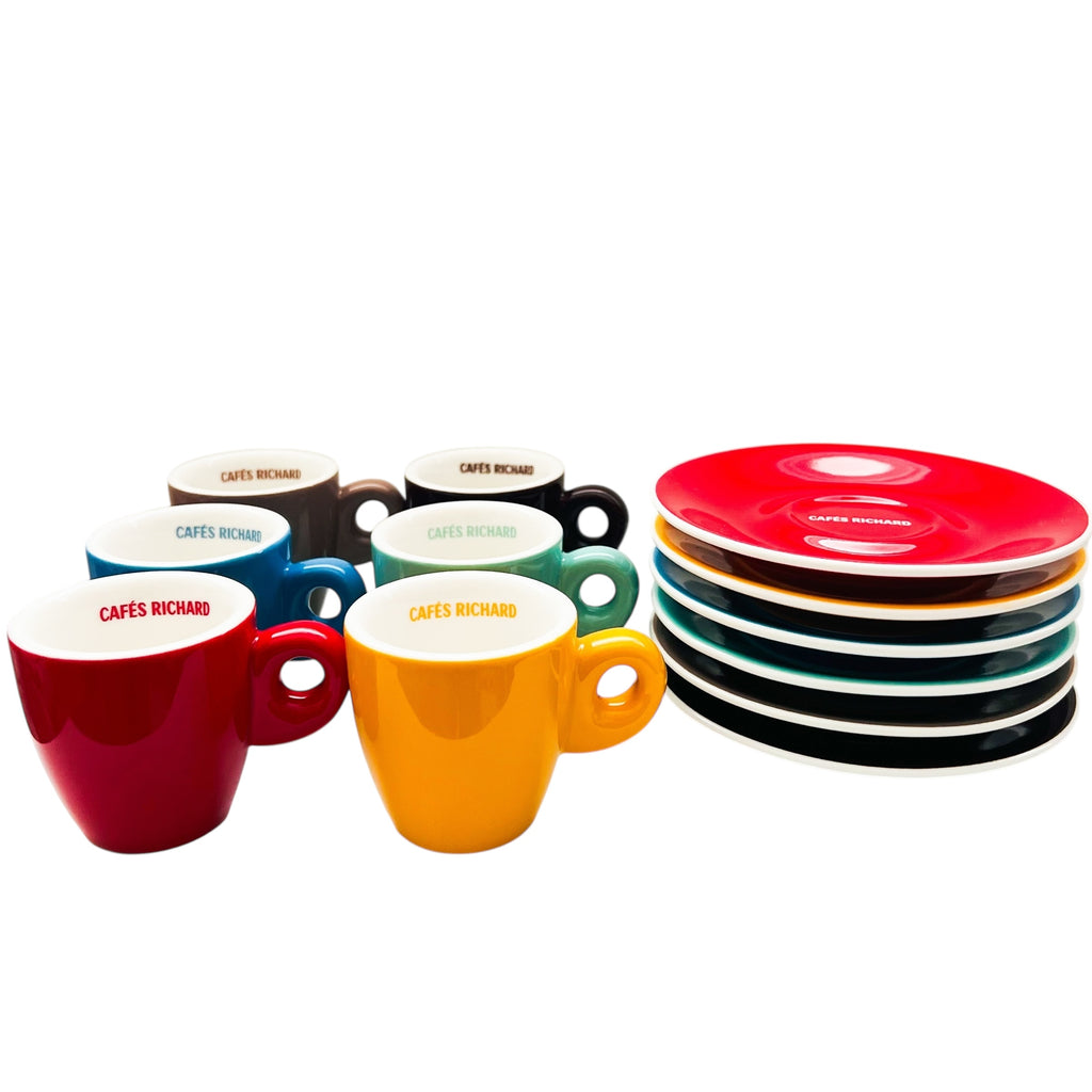 Cafés Richard Espresso Cup and Saucer 6/Set