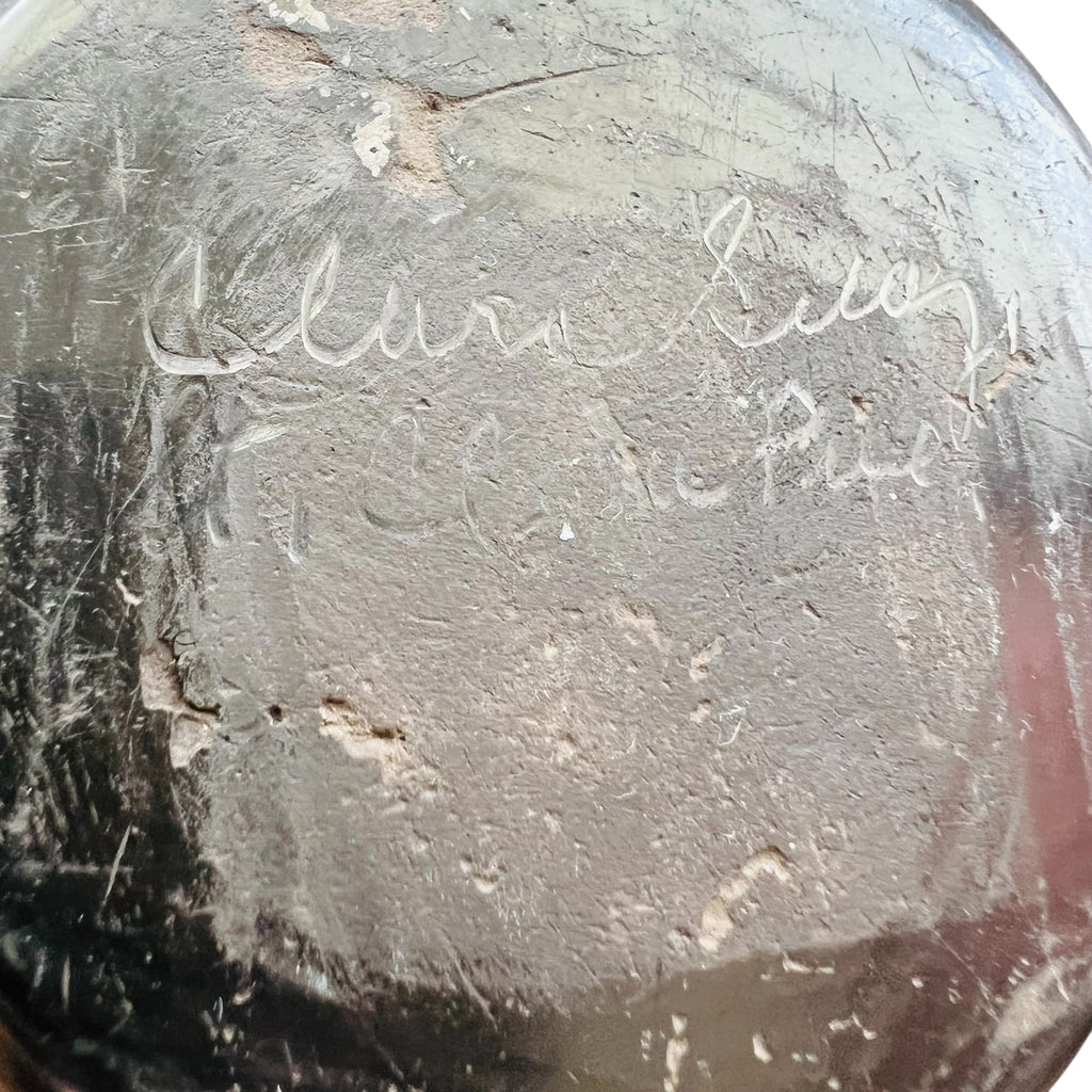 Santa Clara Pueblo Pottery Carved Black Jar Signed
