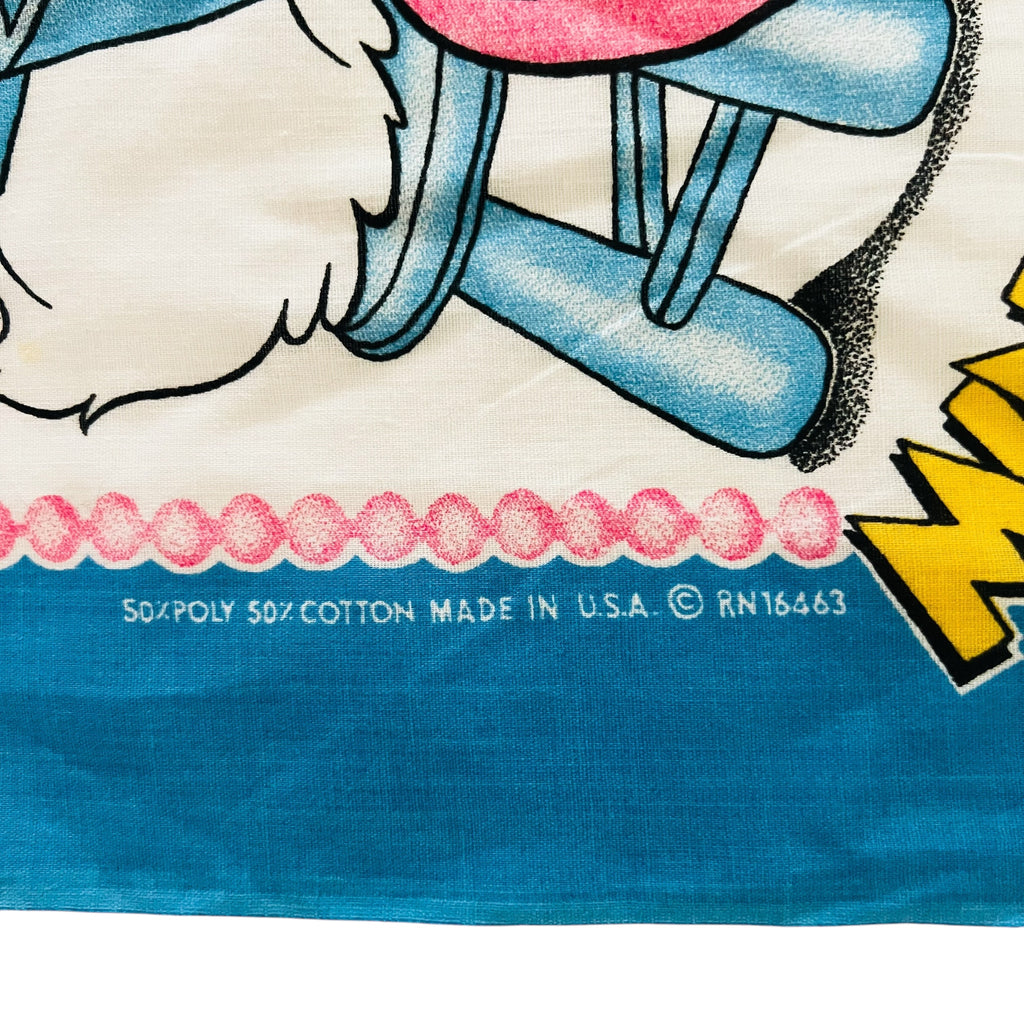 Vintage The Walt Disney Company Minnie and Daisy Cartoon Bandana Scarf