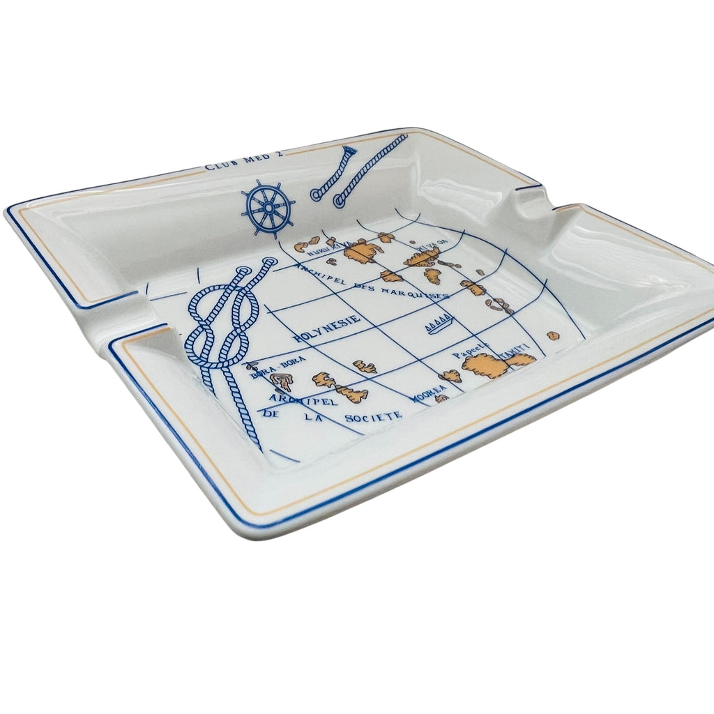 Club Med 2 FRANCE Nautical Arioria Limoges Ashtray