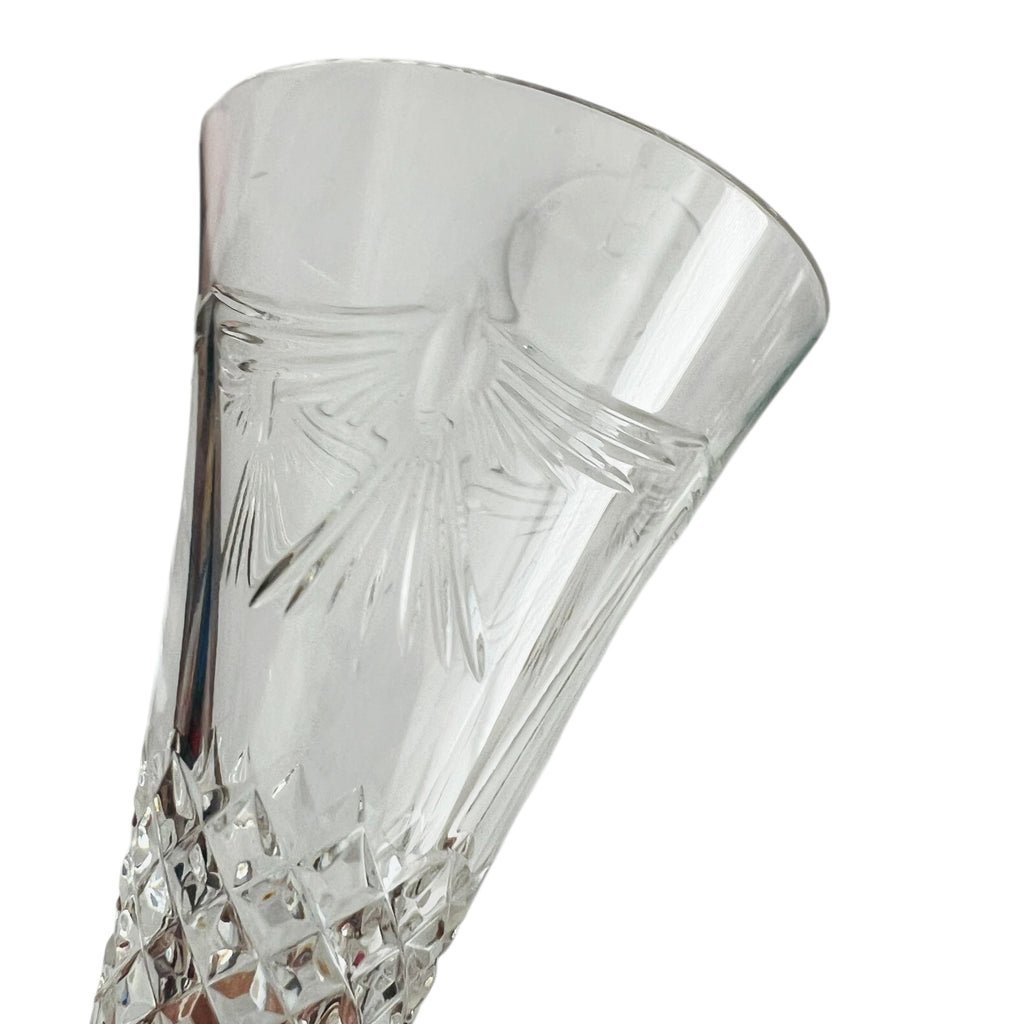 Pair of Waterford Crystal Millenium Toasting Flutes Dated January 1,2000