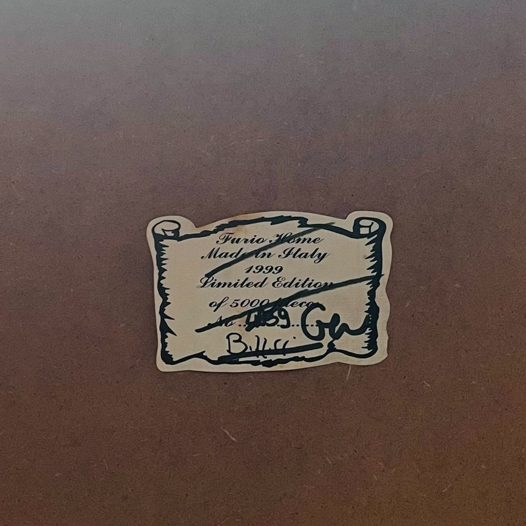 Vintage 1999 Furio Home Italy Christmas Tree Wood Tile Serving Tray